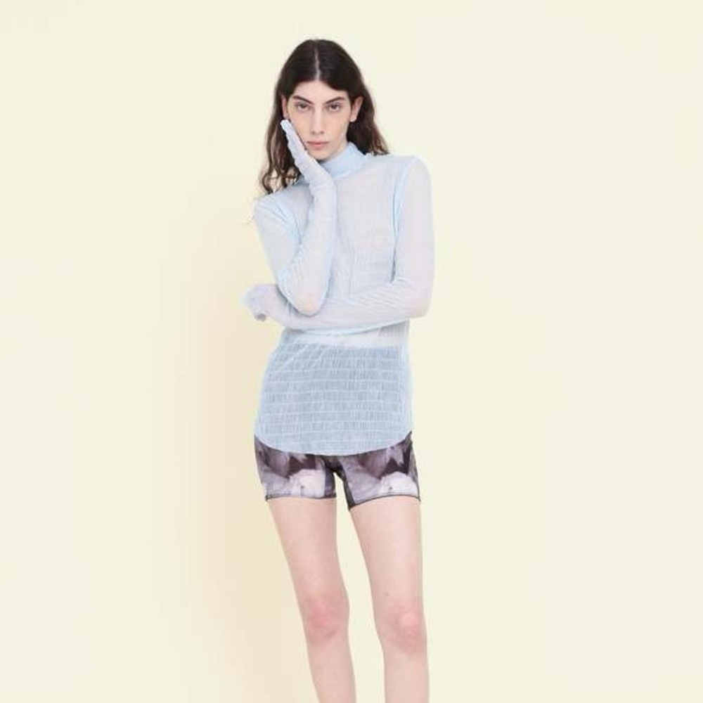 Nomia Sky Mesh Mockneck